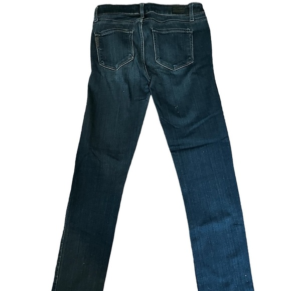 Paige Skyline Skinny Jeans Low Rise Cropped 26 Dark Denim Stretch - Picture 3 of 6